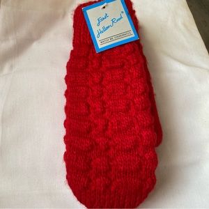 Womens East Hollow Road Vintage Red Mittens